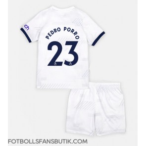 Tottenham Hotspur Pedro Porro #23 Replika Hemmatröja Barn 2023-24 Kortärmad (+ Korta byxor)